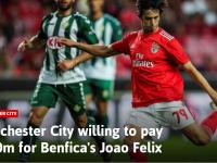 关于曼城传射建功，本菲卡新星横空出世，场边球探频频记笔记的信息